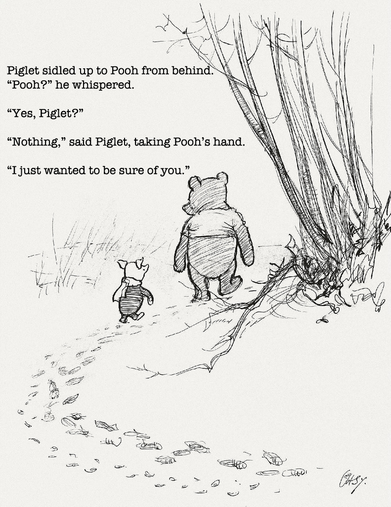 Leave a ment tags assurance be sure of you book piglet quote Winnie the pooh